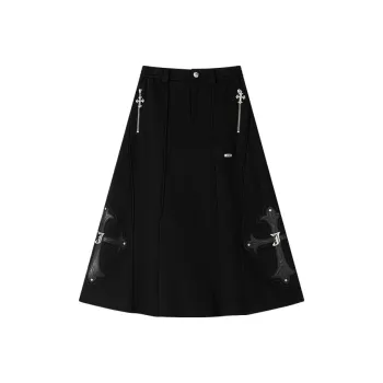 MRJ Casual Long Skirt Women's Extreme Night Black