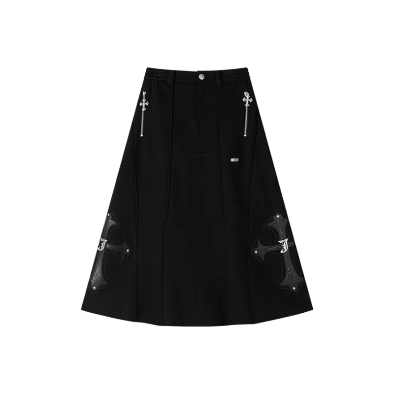 MRJ Casual Long Skirt Women's Extreme Night Black-0