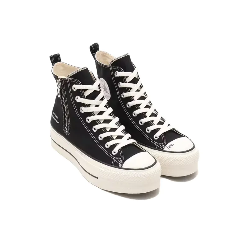 RADWIMPS X Atmos x Converse All Star Abrasion Resistant Slip Resistant High Top Canvas Shoes Unisex Black-3