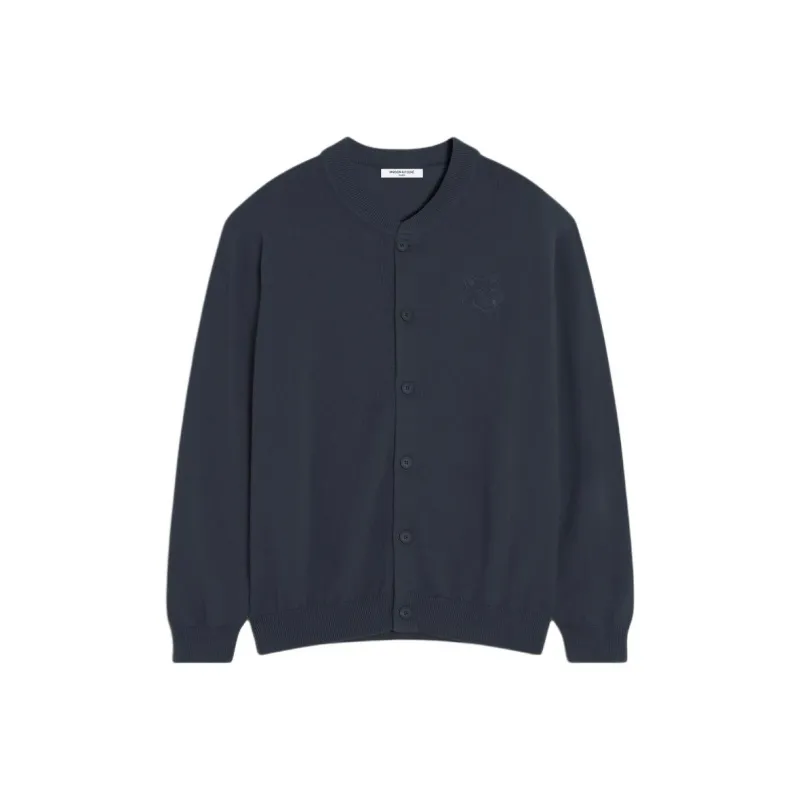 Maison Kitsune Bold Fox Head embroidered Cardigan-0