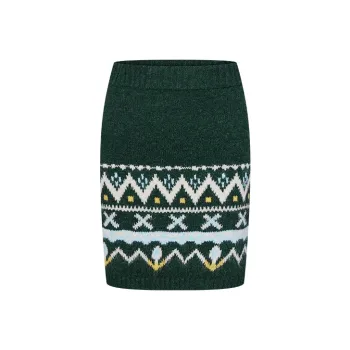 URBAN REVIVO Casual Short Skirts Women's Dark Green