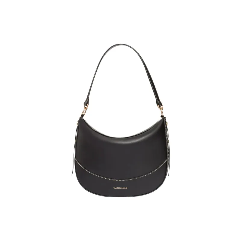 Vanessa Bruno Cow Leather Handbag, Shoulder Bag Women's Black-0