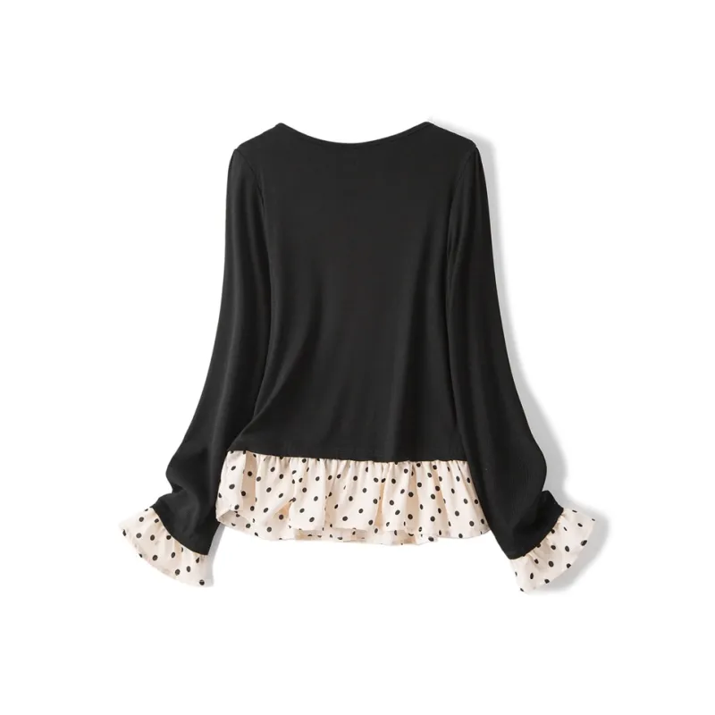 CLUB NEWS T Shirts Women's Black-1