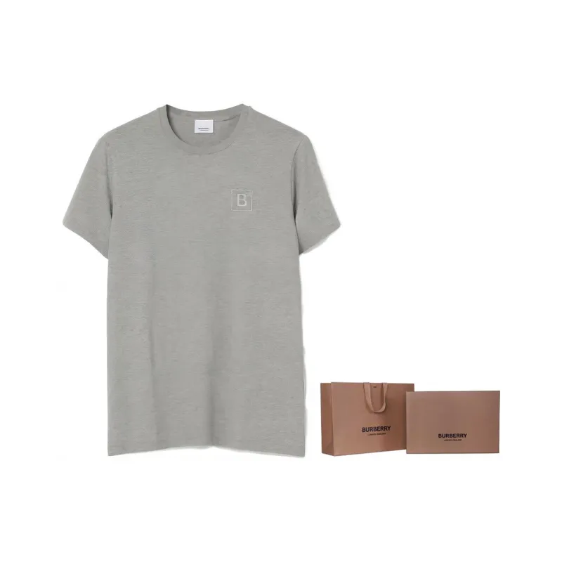 Burberry T Shirts Men Gray-3