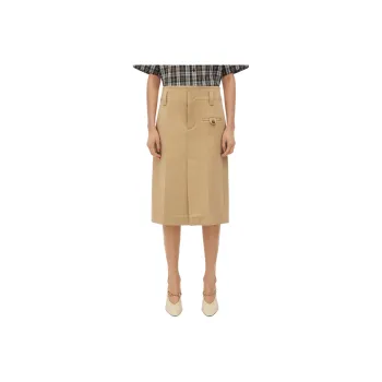 Bottega Veneta Rear Slit Midi Skirt