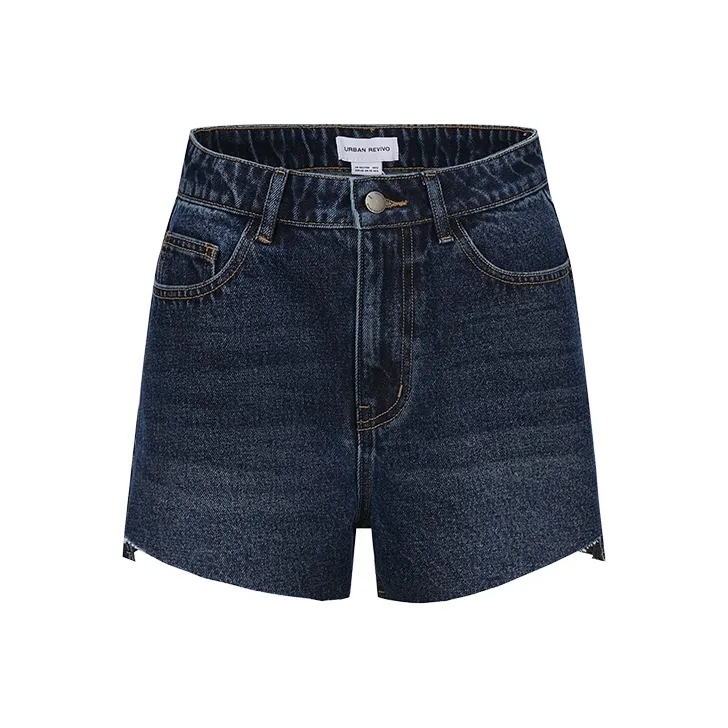 URBAN REVIVO Denim Shorts Women's Blue-0