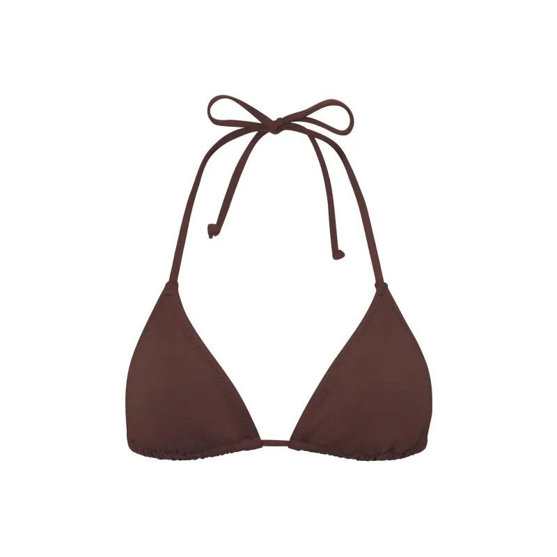 SKIMS SIGNATURE SWIM TRIANGLE TOP Bikini Women's COCOA/Cocoa-0