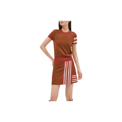 HERMES Casual Short Skirts Women's Brown