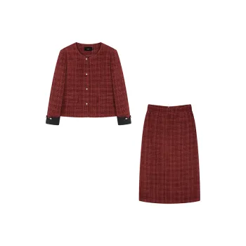 Mo Han Yi Mei Skirt Set Women's Red