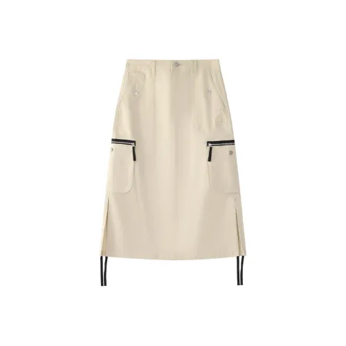 FILA FUSION Casual Long Skirts Women's Spring Millet