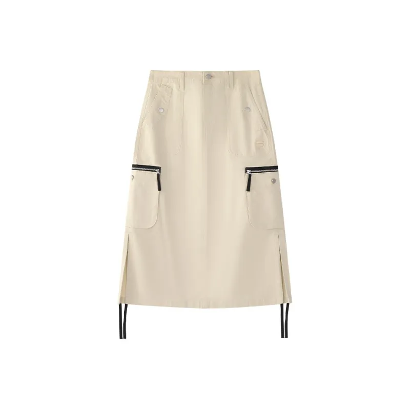 FILA FUSION Casual Long Skirts Women's Spring Millet-0