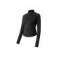 Stand Collar Cinched Waist Style-Black