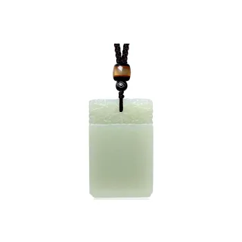 MARY WINDSOR Pendants Pale Greenish White Jade Unisex