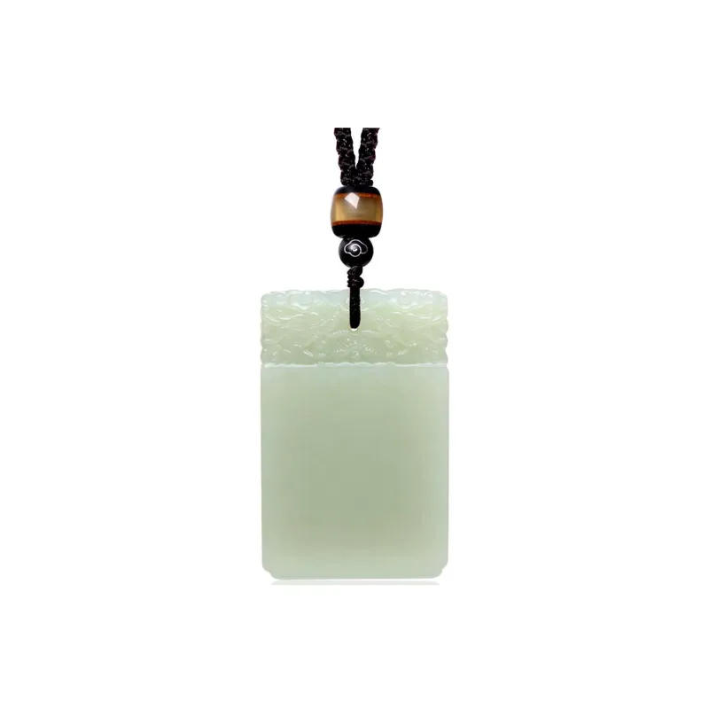 MARY WINDSOR Pendants Pale Greenish White Jade Unisex-0