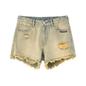 NO ONE ELSE Denim Shorts Women's Light Denim Blue