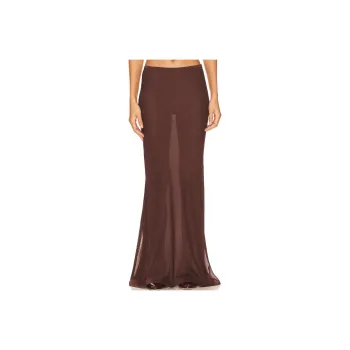 Lioness SS24 Casual Long Skirts Women's Chocolate