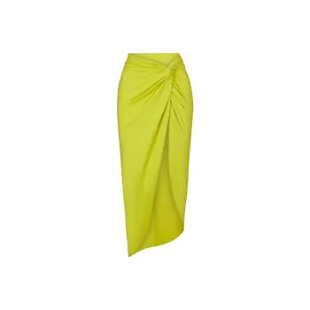SKIMS SIGNATURE SWIM SARONG SKIRT Swim Dresses & Skirts Women's CITRUS Orange