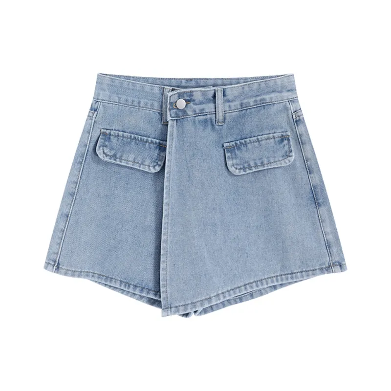 DGMZ Denim Shorts Women's Blue-0