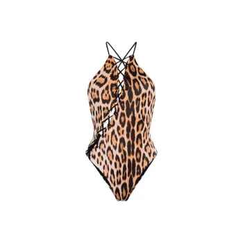 Roberto Cavalli SS24 One-piece Swimsuit Women's Brown
