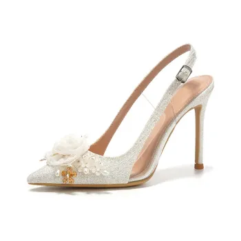 KATHRYN WILSON Slim Heel High Heels Women's White