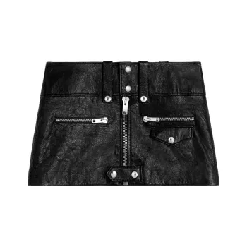 CELINE Zip Detailed Mini Skirt