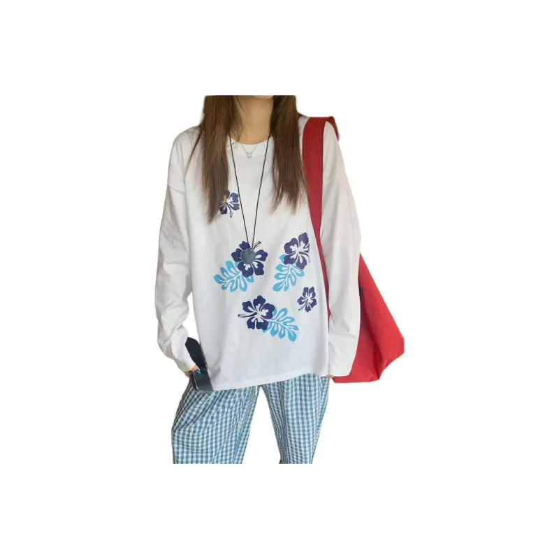 Mu Xiao Xin T Shirts Women's White-0