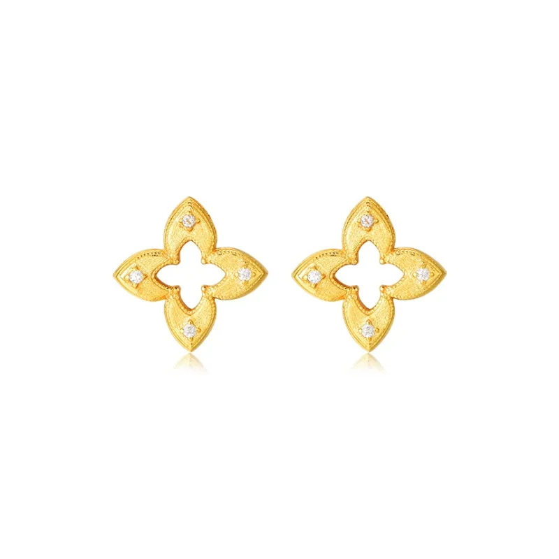 Trpopo S925 Silver Stud Earrings Women's-0