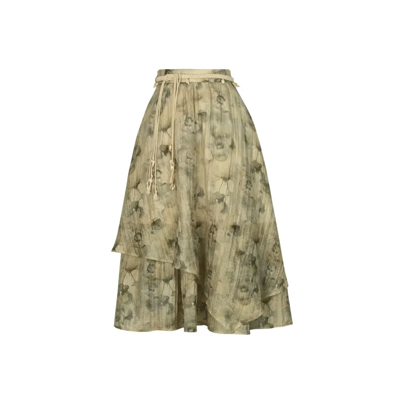 Snbl Casual Long Skirts Women's Image Color-0