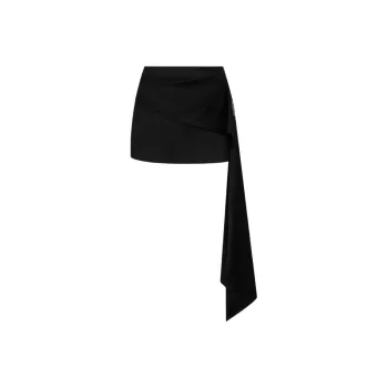 ANN ANDELMAN Casual Short Skirts Women's Black