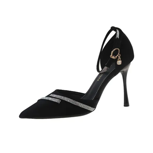 TELENT Slim Heel High Heels Women's Black