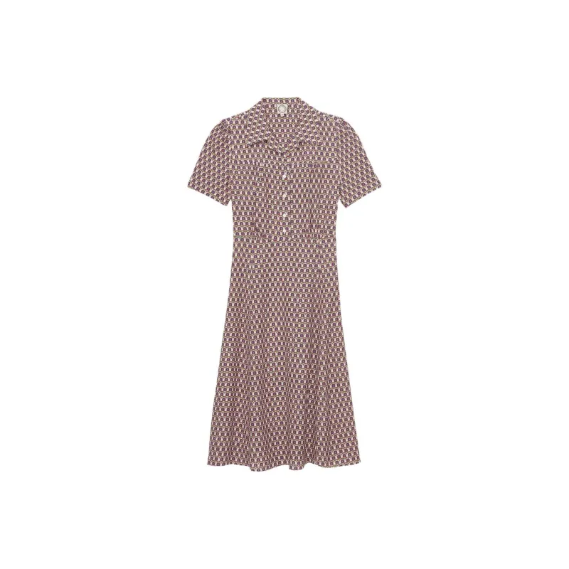 INES DE LA FRESSANGE Short Sleeved Dress Women's Light Purple-0