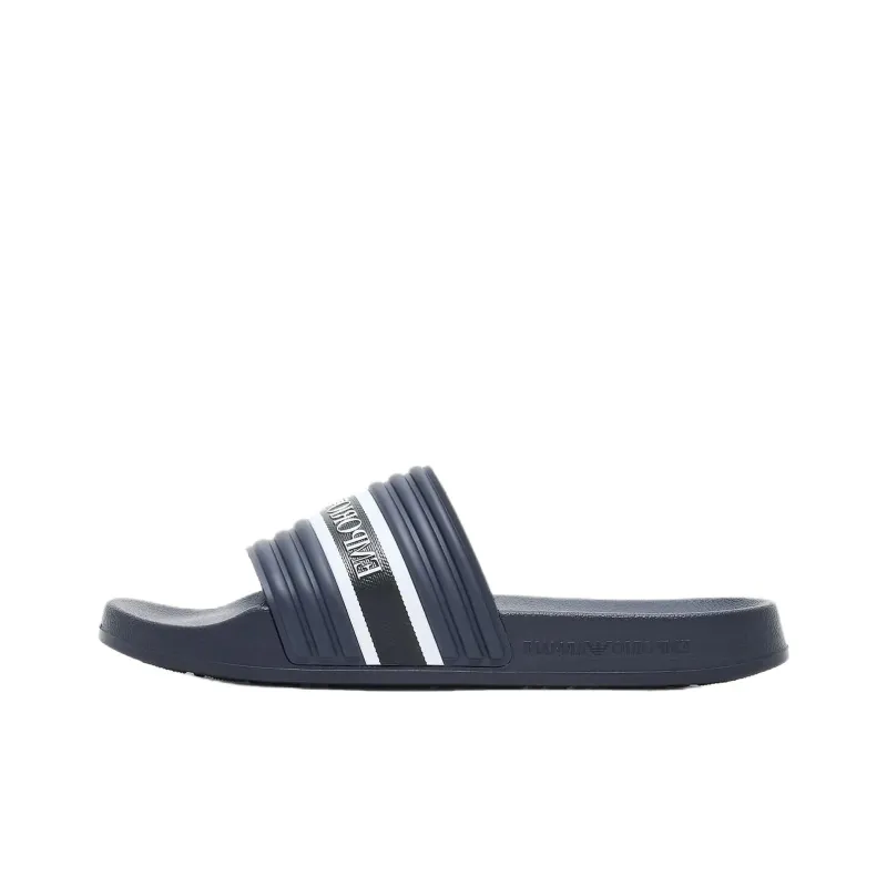 EMPORIO ARMANI Slip Resistant Slide Slippers Unisex Blue-0