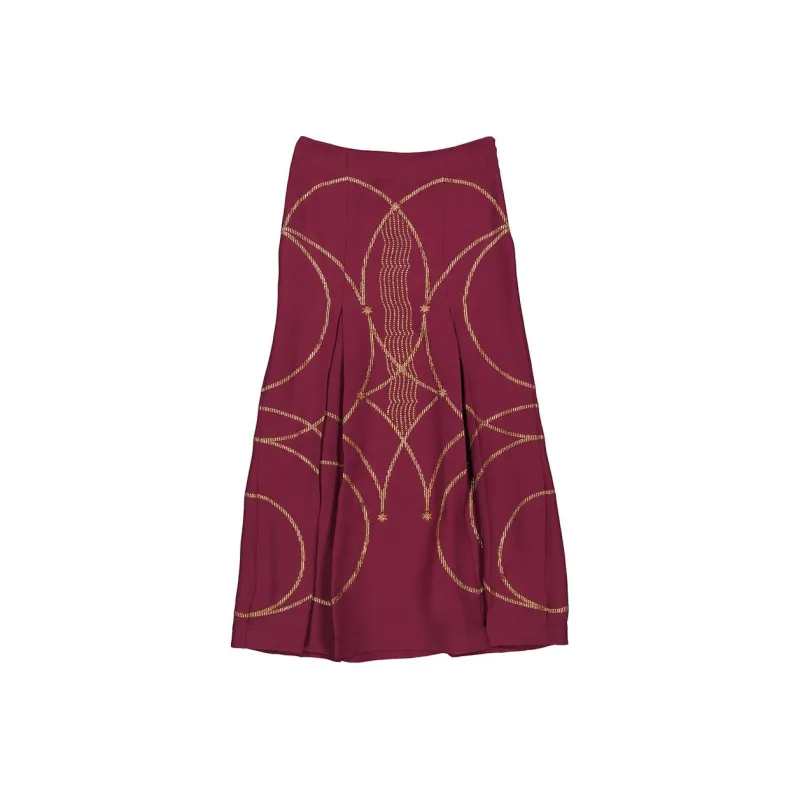 Burberry Casual Long Skirts Women's Red-0