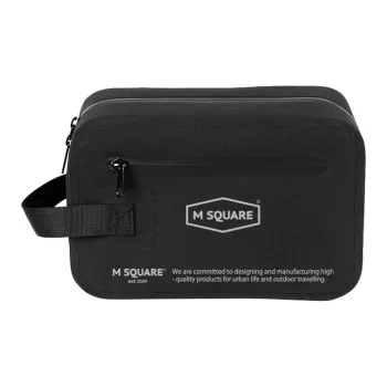 M Square 600D TPU Makeup Bag, Toiletry Bag Unisex Black