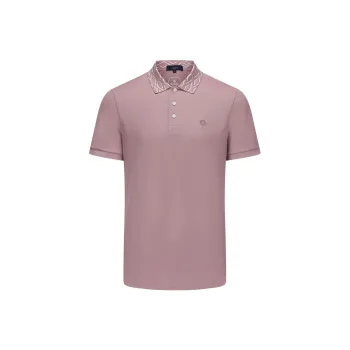 DIDIBOY Polo Shirts Men Flesh Pink