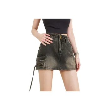 ELF SACK Denim Short Skirts Women's