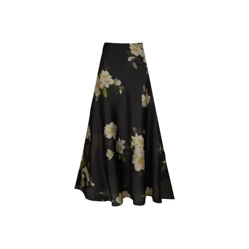 Zimmermann Harmony Silk Midi Skirt