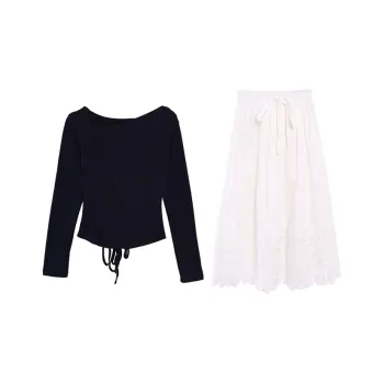 BVODE Two Piece Skirt Sets Women's