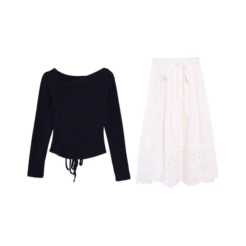 BVODE Two Piece Skirt Sets Women's-0