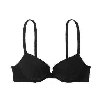 Victoria's Secret PINK Mix & Match Sexy Tee Push-Up Bikini Top / Black Bikini Women's Black