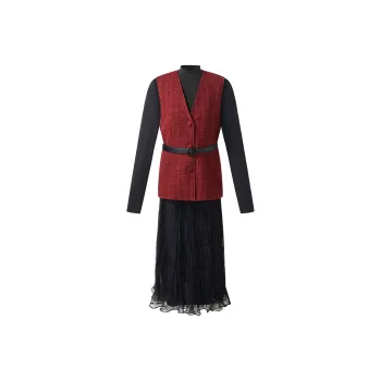 GOELIA Skirt Set Women's Pepper Red