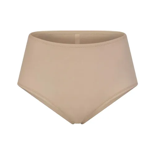 SKIMS SIGNATURE SWIM HIGH-WAISTED FULL BRIEF Swimming Shorts Women's DESERT/Desert