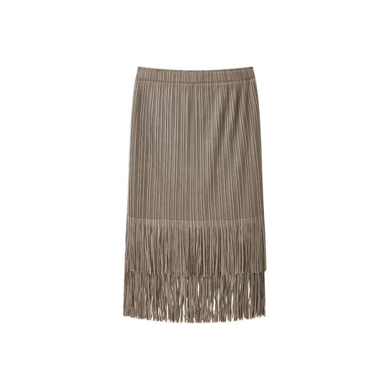 Yu Qianwen Casual Long Skirts Women's-4