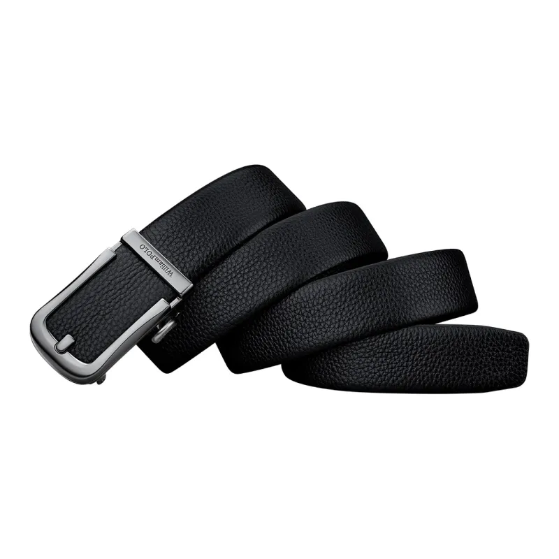 WilliamPOLO Cow Leather/PVC Leather Belts Men's 3.5cm Width-10