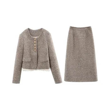 A Paradise For Awakening Skirt Set Women's Gray