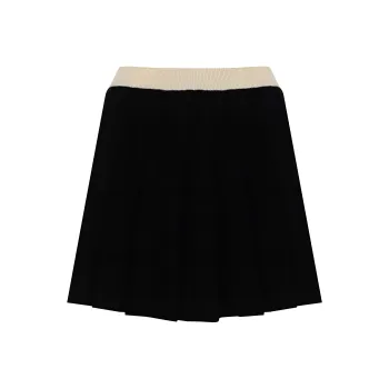 MaxMara Studio Pleated Knitted Skirt