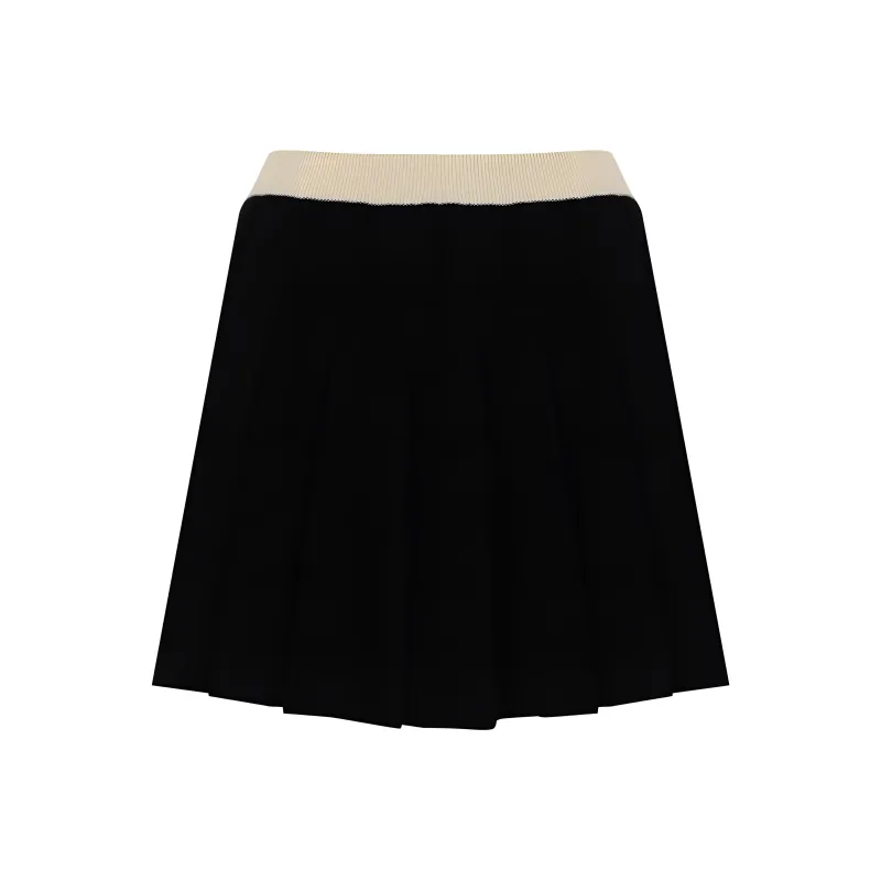 MaxMara Studio Pleated Knitted Skirt-0