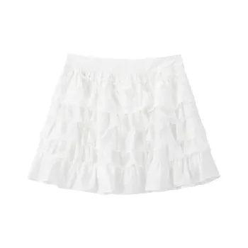 LEDIN Casual Short Skirts Women's Bright White
