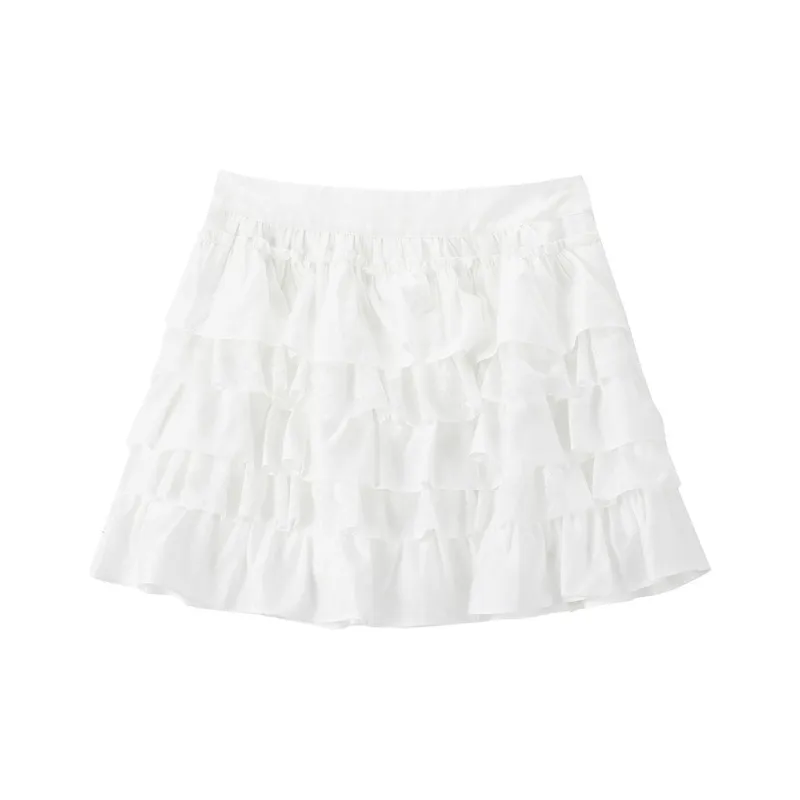 LEDIN Casual Short Skirts Women's Bright White-0
