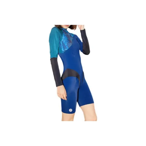 TOSWIM One-piece Swimsuit Women's Starry Blue Seaweed
